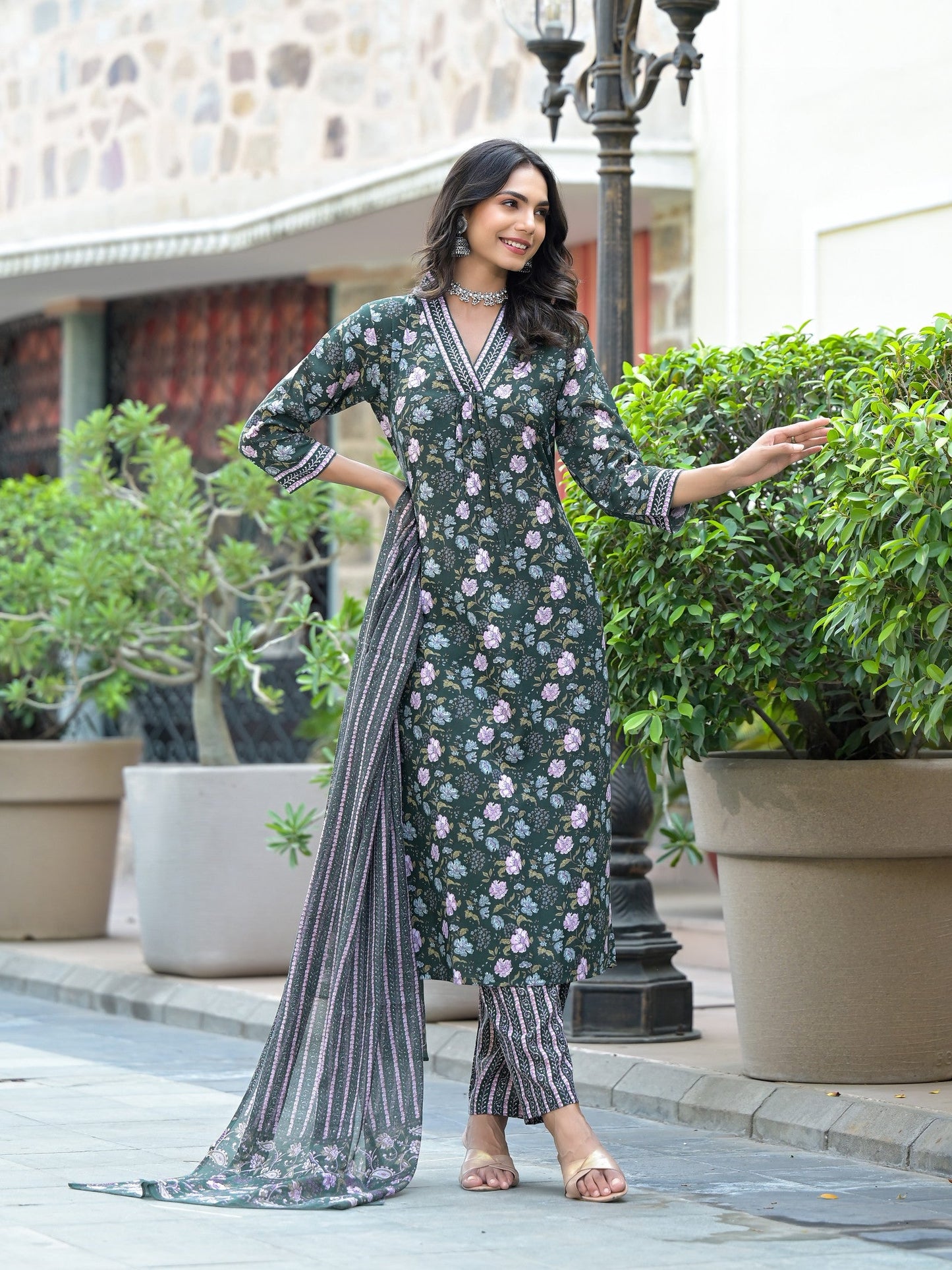 Women's Printed Kurta Set