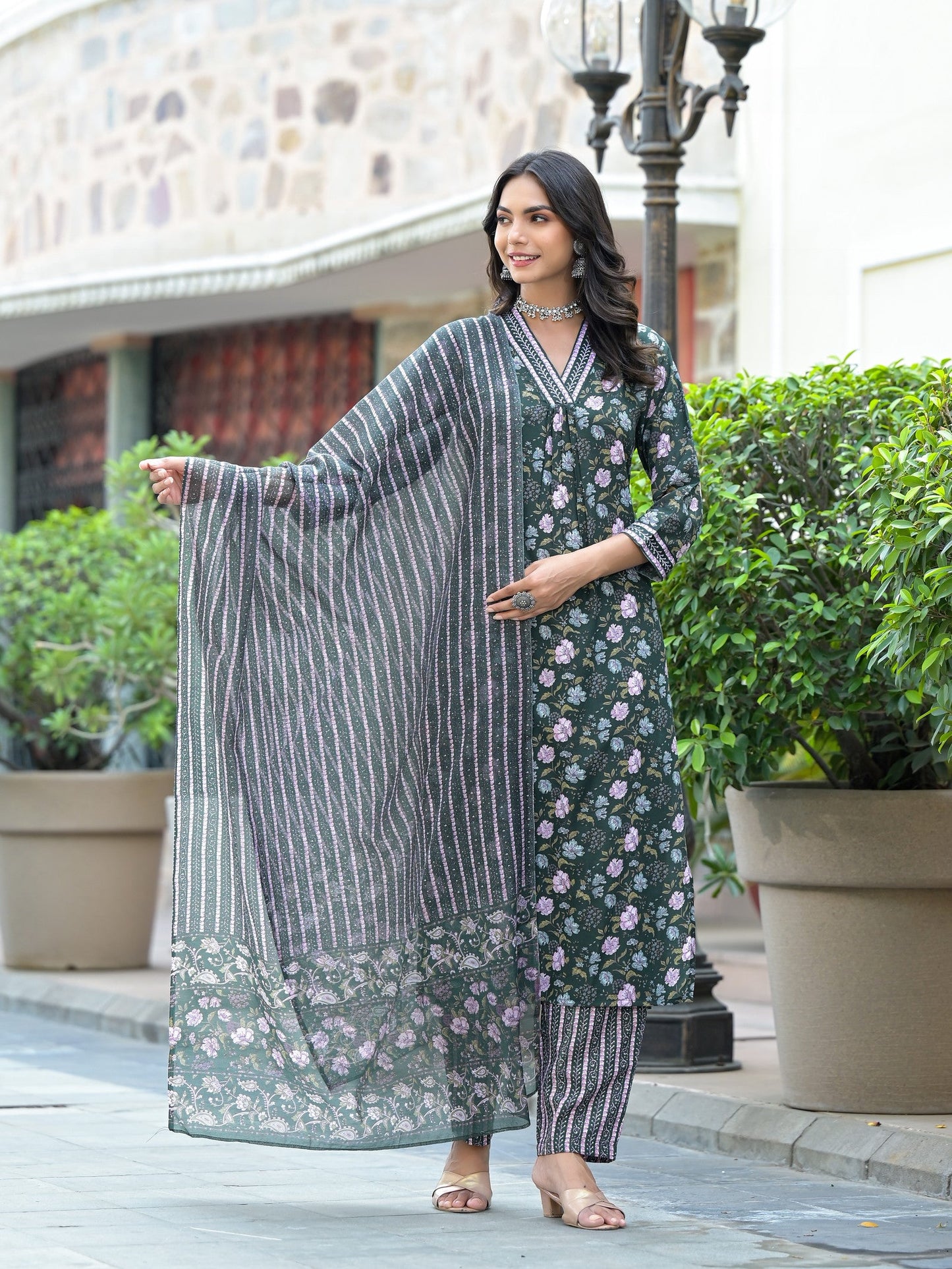 Women's Printed Kurta Set