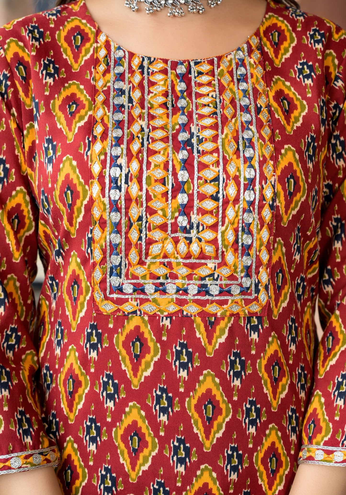 Beautiful Designer Rayon Kurti Set