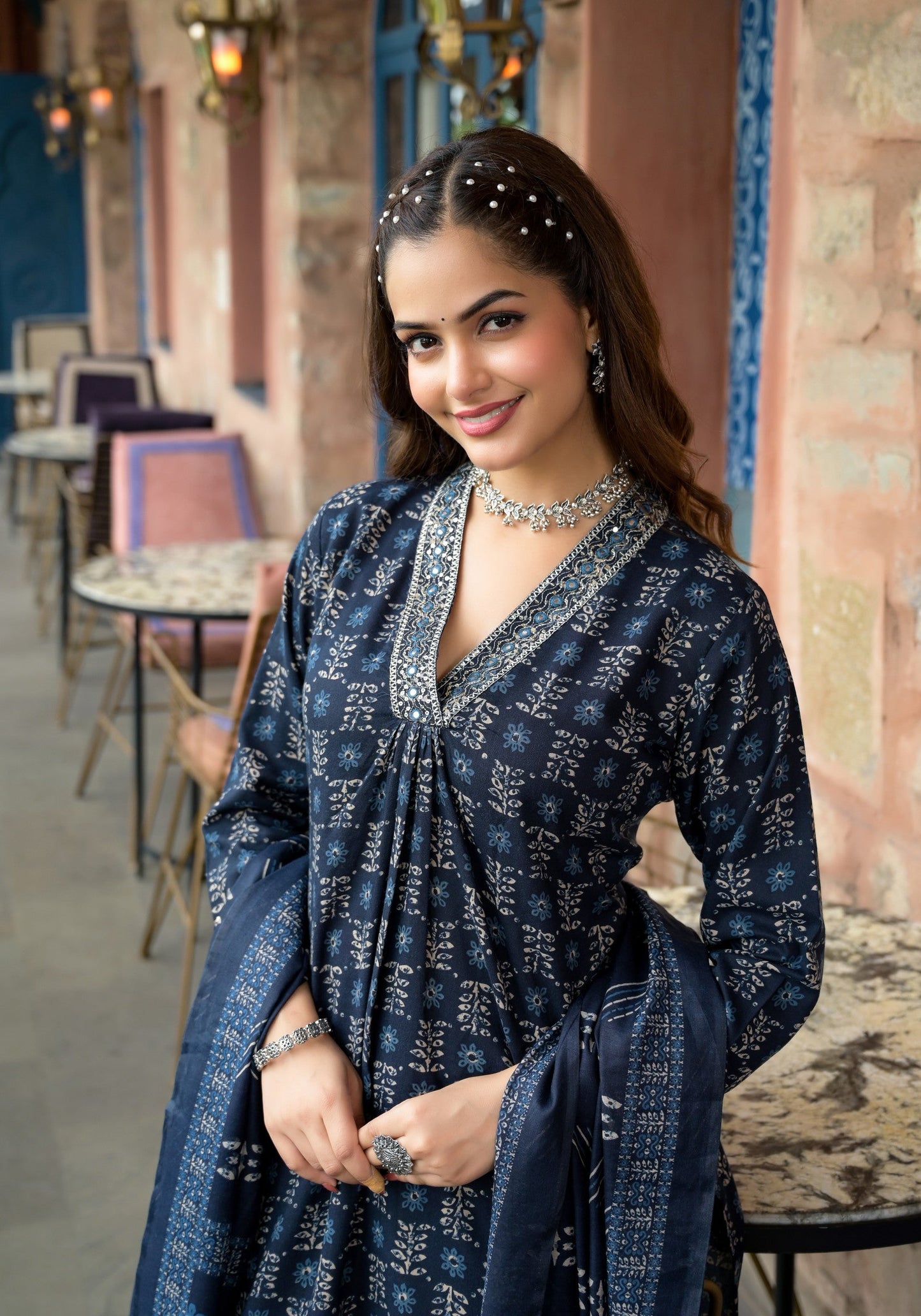 Floral Printed Kurta Set