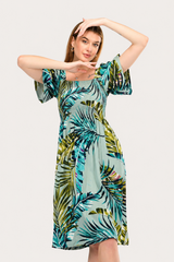 Goa Breeze Smocked Midi Dress