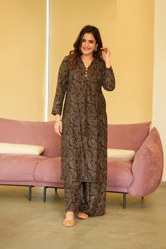 Casual Wear Printed Kurti Set