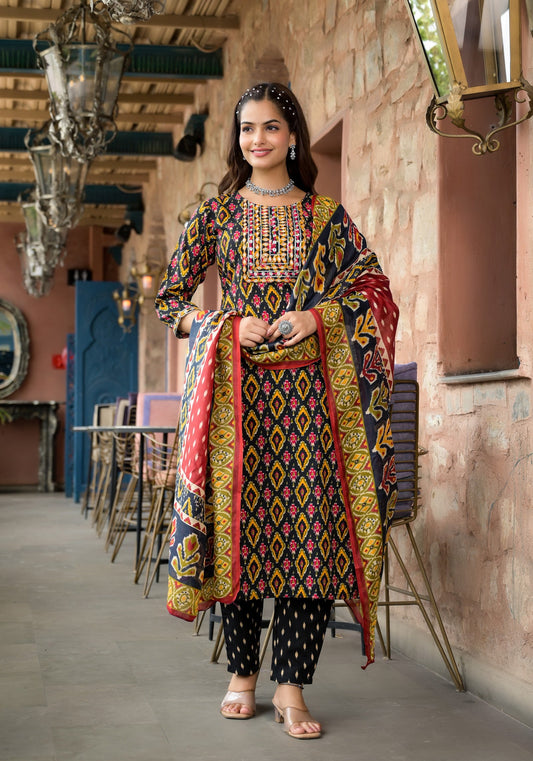 Beautiful Designer  Rayon Kurti Set