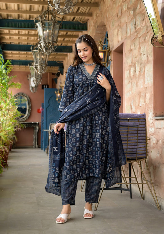 Floral Printed Kurta Set