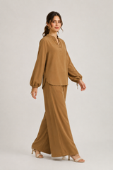 Mocha Muse Balloon Style-2 Way Signature Co-Ord Set