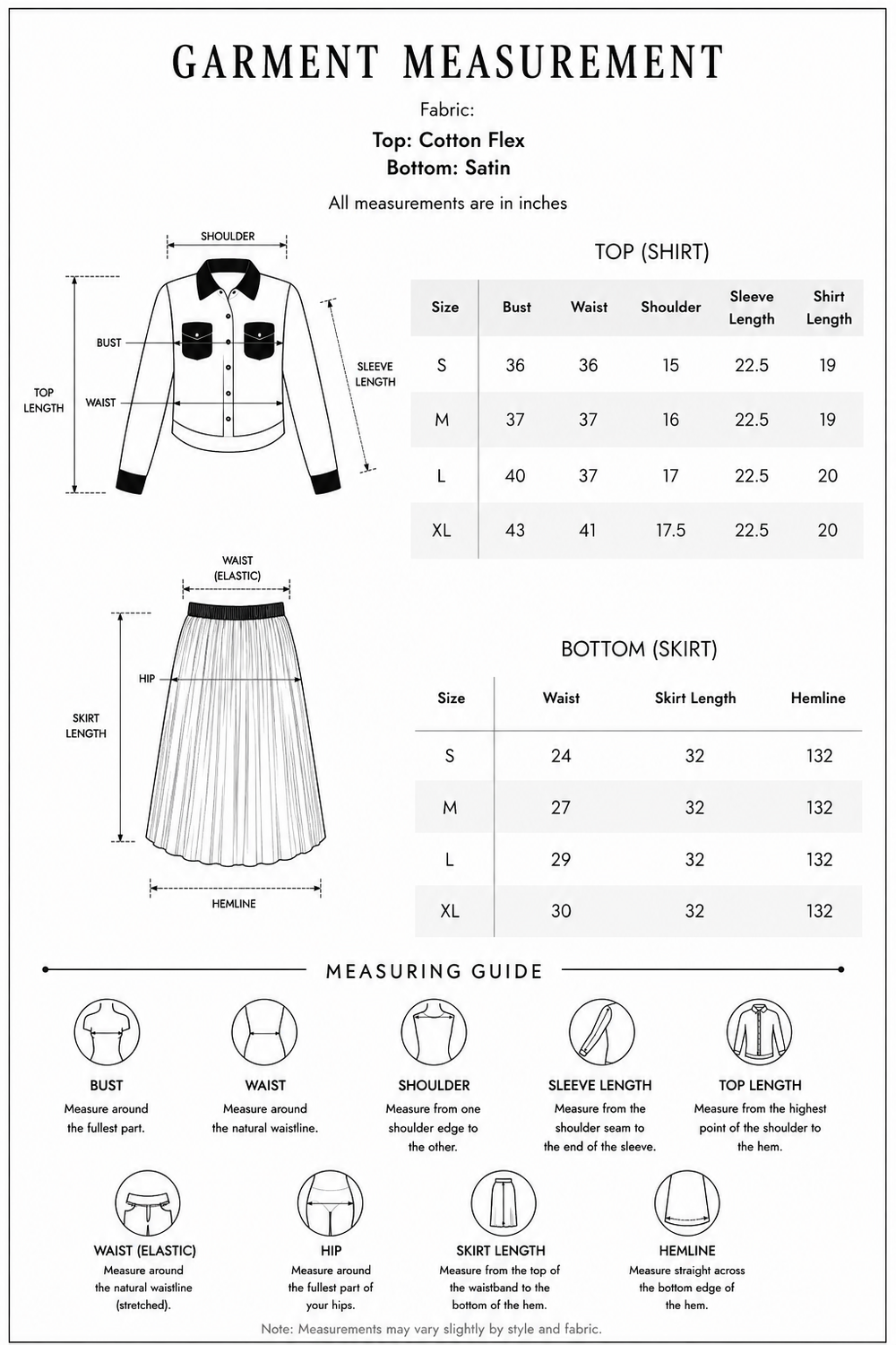 Peach Noir Crop Shirt and Skirt Co-Ord Set