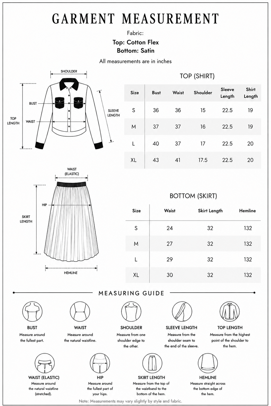 Peach Noir Crop Shirt and Skirt Co-Ord Set