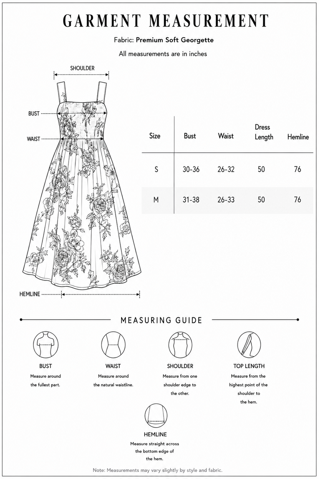 Ivory Bloom Smocked Georgette Maxi Dress
