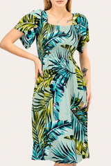 Goa Breeze Smocked Midi Dress