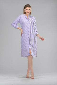 Duality Lavender Shirt Dress