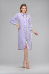 Duality Lavender Shirt Dress