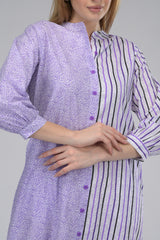 Duality Lavender Shirt Dress