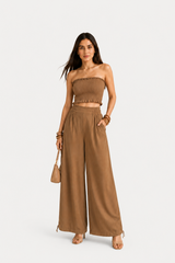 Mocha Muse Sculpted 2-Way Tube & Balloon Co-Ord Set