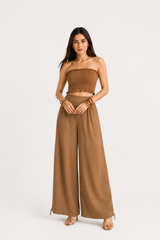 Mocha Muse Sculpted 2-Way Tube & Balloon Co-Ord Set