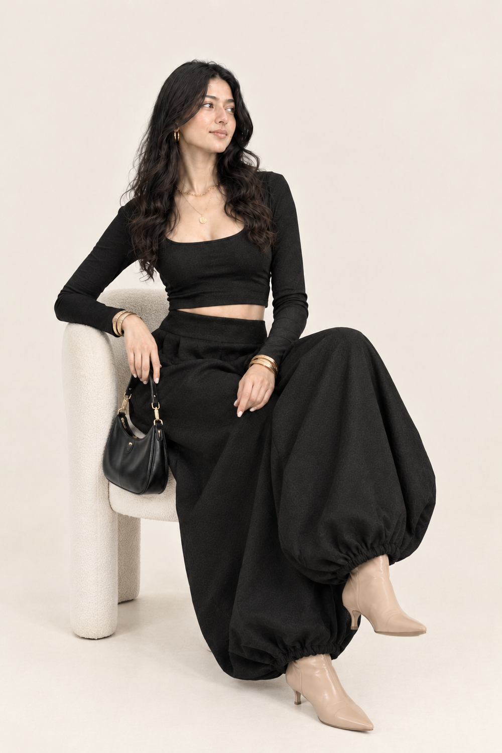 Black Air Balloon Pants