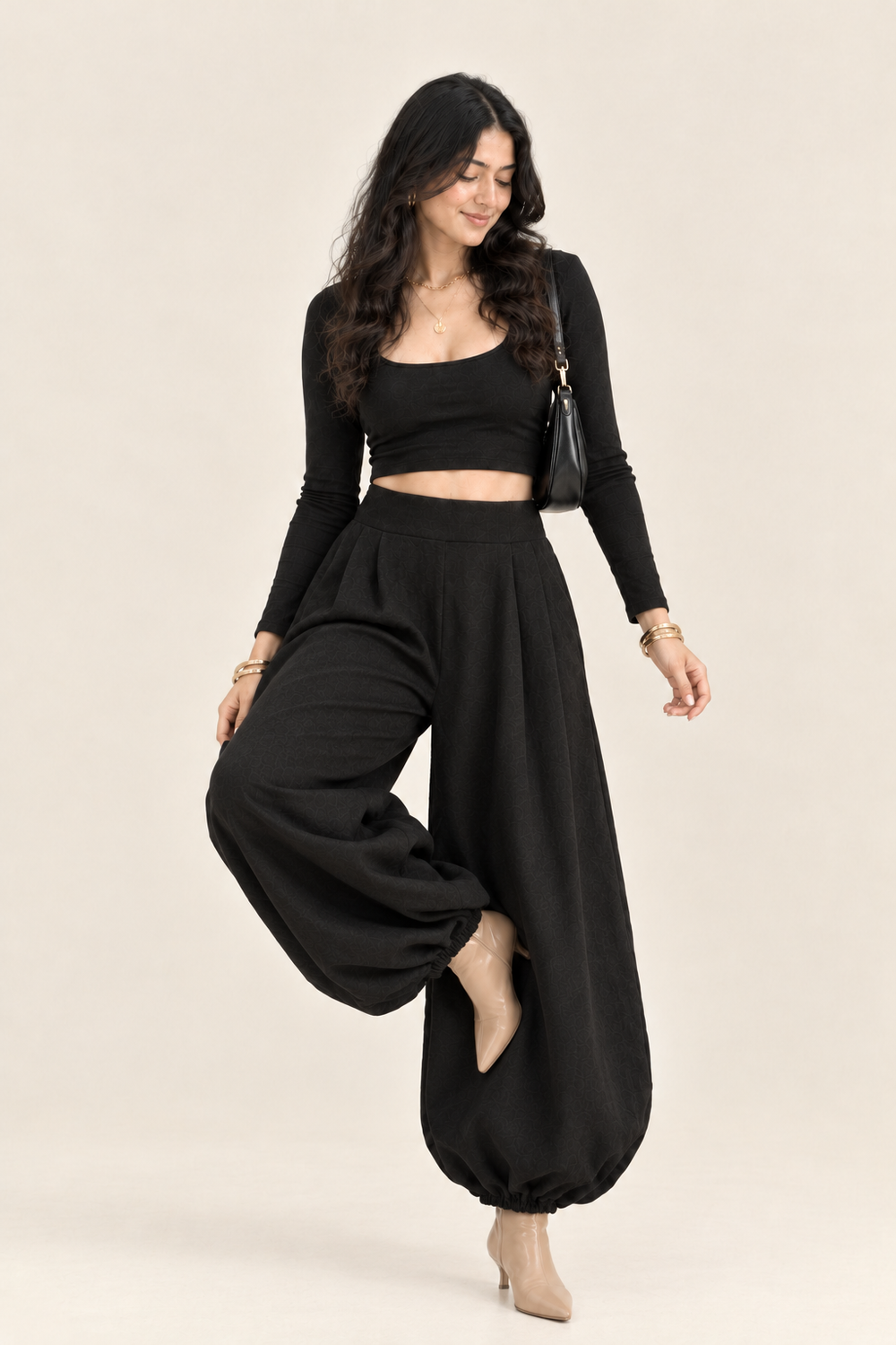 Black Air Balloon Pants