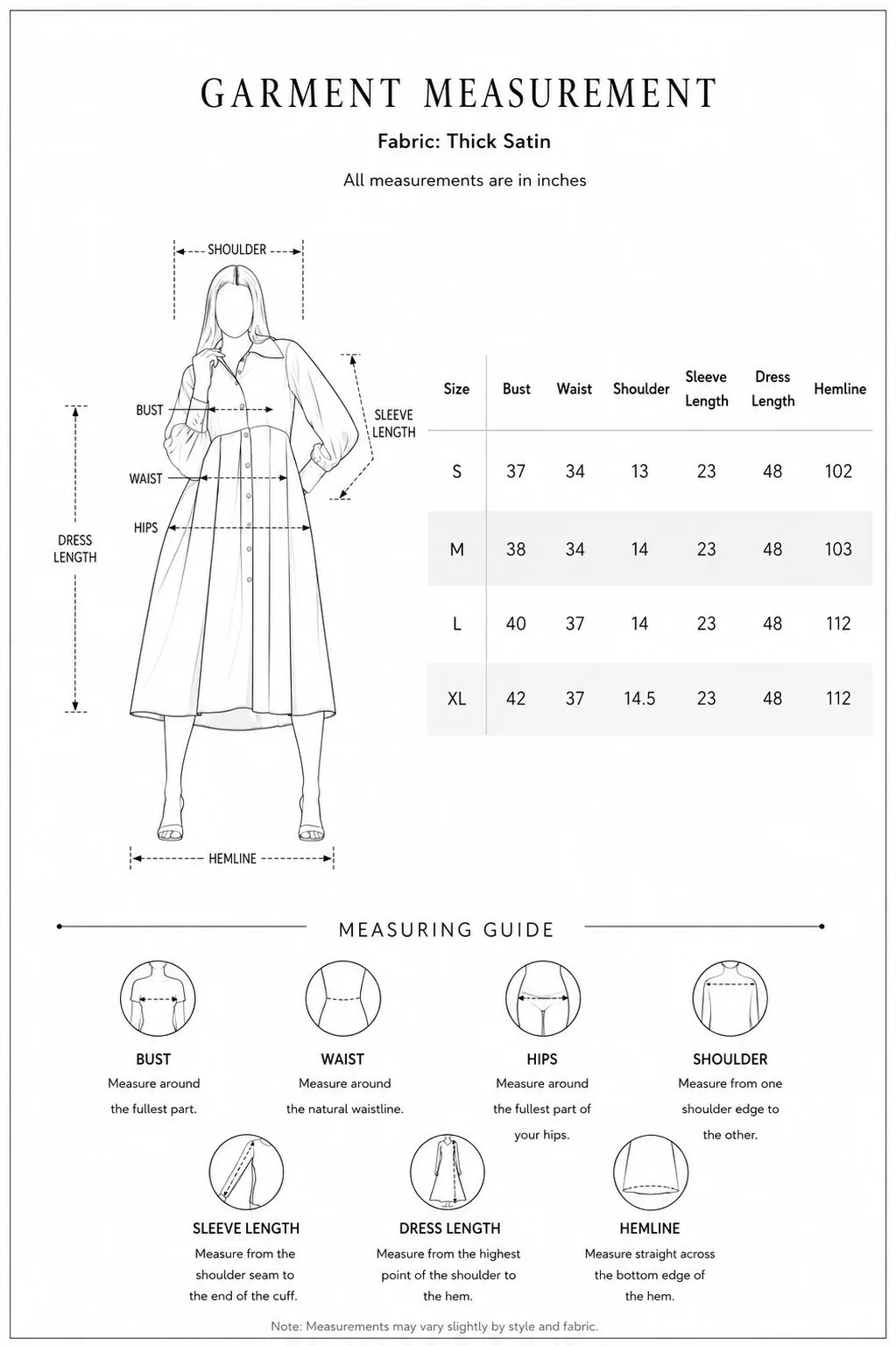 Maroon Satin Rezta Shirt Dress size guide