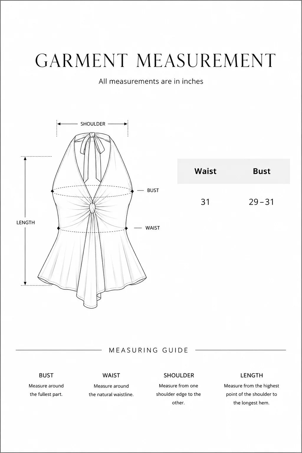 Pink Mini Gingham Twist Front Halter With Oversized Self-Tie Bow Peplum Top size guide